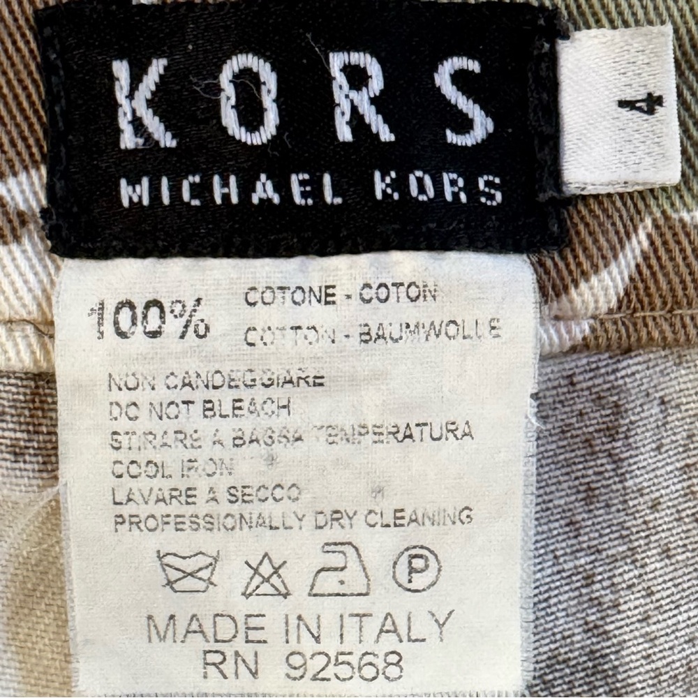 KORS MK Smooth Front Y2K Floral Camo Cropped Pants (4) - Picture 5 of 16